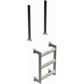 Eichenwald Modell 12.3 Leiter KLASSIK Edelstahl 4-stufig