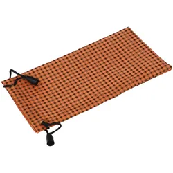 Brillen Stoffetui Schwarz-Orange