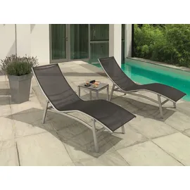 Karasek Caribic 09 Sonnenliege 200 x 70 x 30 cm Silber