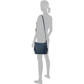 Tom Tailor Damen Caia Umhängetasche im Materialmix, blau, Gr. ONESIZE