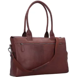 Plevier Rock Beryl Schultertasche Leder 40.5 cm Laptopfach braun