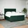 vidaXL Boxspringbett 180 x 200 cm Dunkelgrün