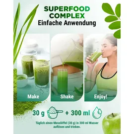 Vit4ever Daily Greens & Fibers Grüner Apfel Pulver 600 g