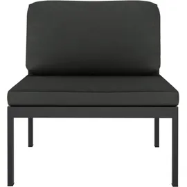 vidaXL Gartensofa 3-Sitzer mit Kissen Aluminium Anthrazit