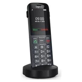 Gigaset Comfort 600 SIM Dark Silver Telefon, - Schwarz/Grau