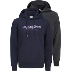 Jack & Jones Hoodie Alvis Kapuzenpullover Doppelpack
