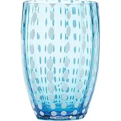 Perle Wasserglas 320 ml aquamarin