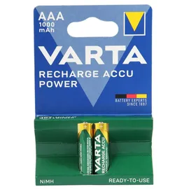 Varta Akkuzelle 1,2 V 1000 mAh R03-AAA-Micro HR03 2