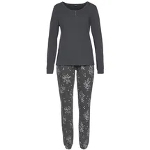 VIVANCE DREAMS Damen Pyjama anthrazit Gr.32/34