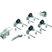 Hettich Schiebetürbeschlag Top Line 1 3-türig Komplett-Set 50kg DIN