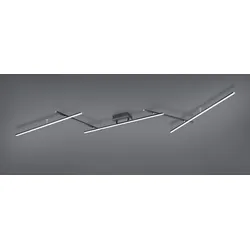 Trio 628410507 LED-Deckenleuchte Arvin 1x22w + 8W | 2600lm | 2700 - 6500K - einstellbar, Fernbedienung, dimmbare, separate Switches, schwarz