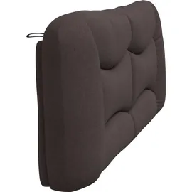 vidaXL Kopfteil-Kissen "Hvar" Dunkelbraun 200 cm Stoff