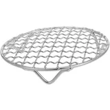 TOYANDONA Rundes Edelstahl Grillrost mit Füßen Robust und Vielseitig für Backofen Airfryer und Elektro keramikherd zum Backen und Kühlen Canning Jar Rack Kompatibel