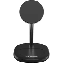 Canyon Ladestation fr Mobiltelefone, WCS-205, Qi2, 2 in 1, kabellos, schwarz - Schwarz