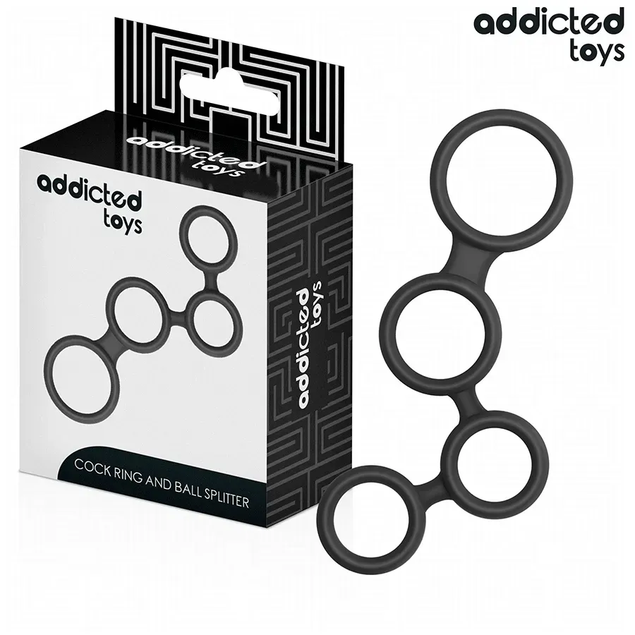 ADDICTED TOYS - PENISRING MIT TEILERN FÜR HODEN