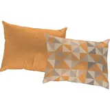 ADAM Audio Adam Dekokissen Bio Bel, Reißverschluss, gemustert, Wendekissenhülle ohne Füllung, 1 Stück gelb 40 cm x 60 cm