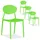 Homestyle4u Gartenstuhl Kunststoff grün 4er Set