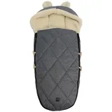 Kaiser 65825 XL Ears Wool Woll Fußsack Anthracite melange)