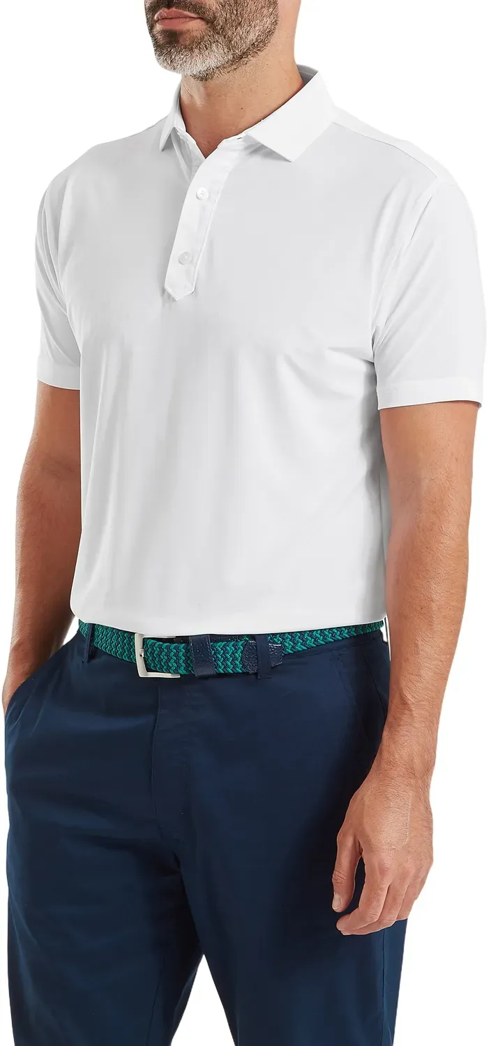 FootJoy Polo Lisle Solid, weiss