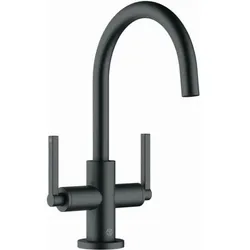 Kludi NOVA FONTE PURISTIC Waschtisch Armatur, Zweigriff, mattschwarz