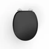 eigenmarke / k&h sanitary gmbh Duschwell MDF WC-Sitz Soft Touch Schwarz