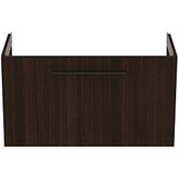 Ideal Standard i.life S Möbel-Waschtischunterschrank T5294NW 1 Auszug, 80 x 37,5 x 44 cm, Coffee Oak