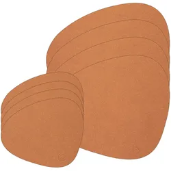 Lind DNA - Geschenkset Curve L, Core meliert natur (4 Tischsets + 4 Glasuntersetzer)