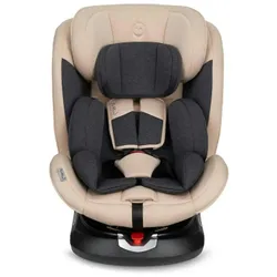 MoMi EMI drehbarer Kindersitz für Kinder von 40 bis 150 cm in Beige