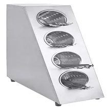 Contacto Besteckbehälter Tower Edelstahl 32 x 15 x 53 cm Grau