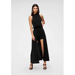 Overall, mit angesetztem Rock im 2in1 Look, Gr. 36 - N-Gr, schwarz (Overall aus nachhaltigem Material), , 34735257-36 N-Gr
