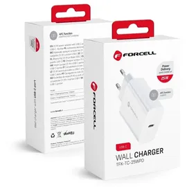 forcell Ladegerät mit USB Typ C - 3A 25W Anschluss