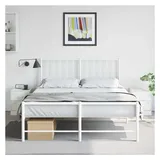 vidaXL Nachtschrank 2 Stk. 34,5 x 39 x 44 cm Weiß