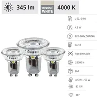 EGLO GU10 Lampe 2er-Set, 2 LED Spots, Reflektorlampe je