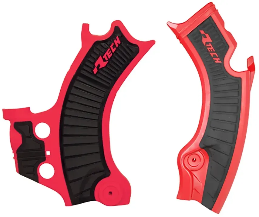 Rtech Honda Crf450r/crf450rx/crf250r/crf250rx 2025 Rahmenschutz - Black / Red - One Size