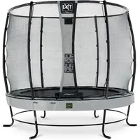 EXIT TOYS Elegant Premium Trampolin 253 cm inkl. Deluxe Sicherheitsnetz grau