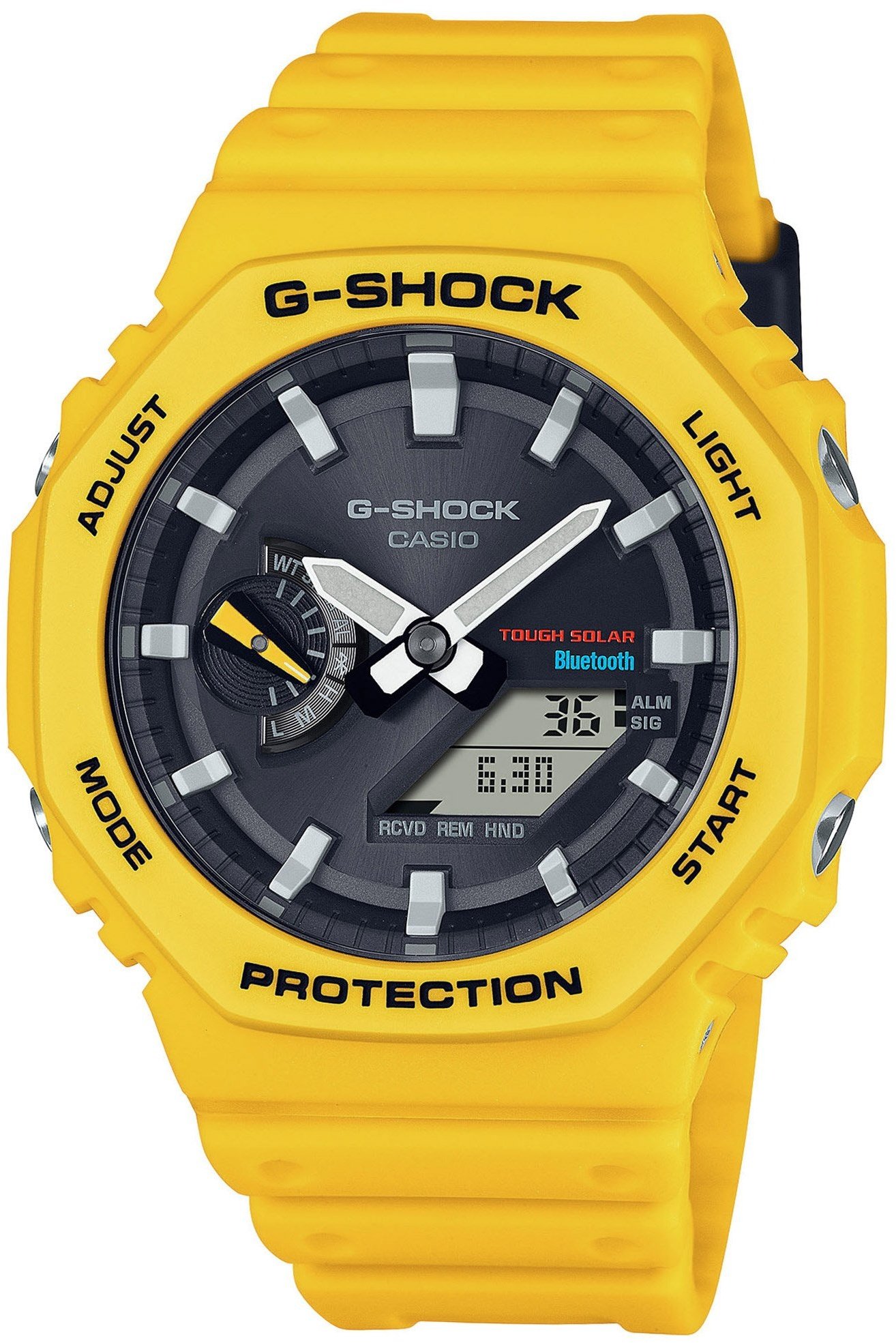 Casio GA-B2100C-9AER G-Shock Classic Solar Bluetooth Herrenuhr Gelb