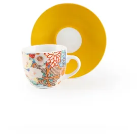 Excelsa Espressotasse mit Untertasse 0,09 l Mehrfarbig 6 St.