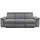 Home Affaire 3-Sitzer HOME AFFAIRE "Pareli 229cm, manuelle u. elektr. Relaxfunktion in 2 Sitzen", grau (anthrazit), B:229cm H:98cm T:142cm, Webstoff (95% Polyester 5%Nylon), Sofas, USB, KT-Verstellung, LED Beleuchtung, in Echtleder, Kunstleder, Web