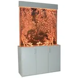 JVmoebel Trennwandplatten Trennwand Regal Schrank Wasserwand Säule Wände Waterwall LED, Made in Europa weiß