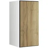 BMG Möbel Schranksystem Modul+ (Einzelschränke und Regale kombinierbar im Baukastenprinzip, wählbar aus Regal, Schrank mit Tür oder Schrank mit Klappe) mit oder ohne Fronten, griffloses Design, Made in Germany braun