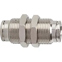 Riegler Gerade Schott-Steckverbindung »metallica «, M14x1,0, Messing vern.