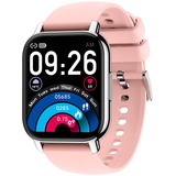 SUPBRO Smartwatch Damen, 1.85" Touchscreen Fitnessuhr Damen IPx8 Wasserdicht Bluetooth Anruf Sportuhr Schrittzähler mit Herzfrequenz, SpO2, Schlafmonitor, für iOS Android Smartwatch Fitness Tracker