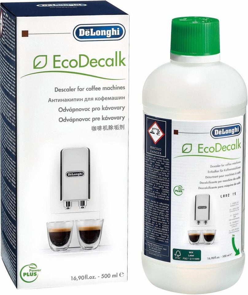 De'Longhi SER3018 EcoDecalk Entkalker (Kalklöser für Kaffeevollautomat und Espressomaschine) weiß 