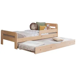 Bett Bennet mit Ausziehbett ca. 90x200 cm Kiefer Natur