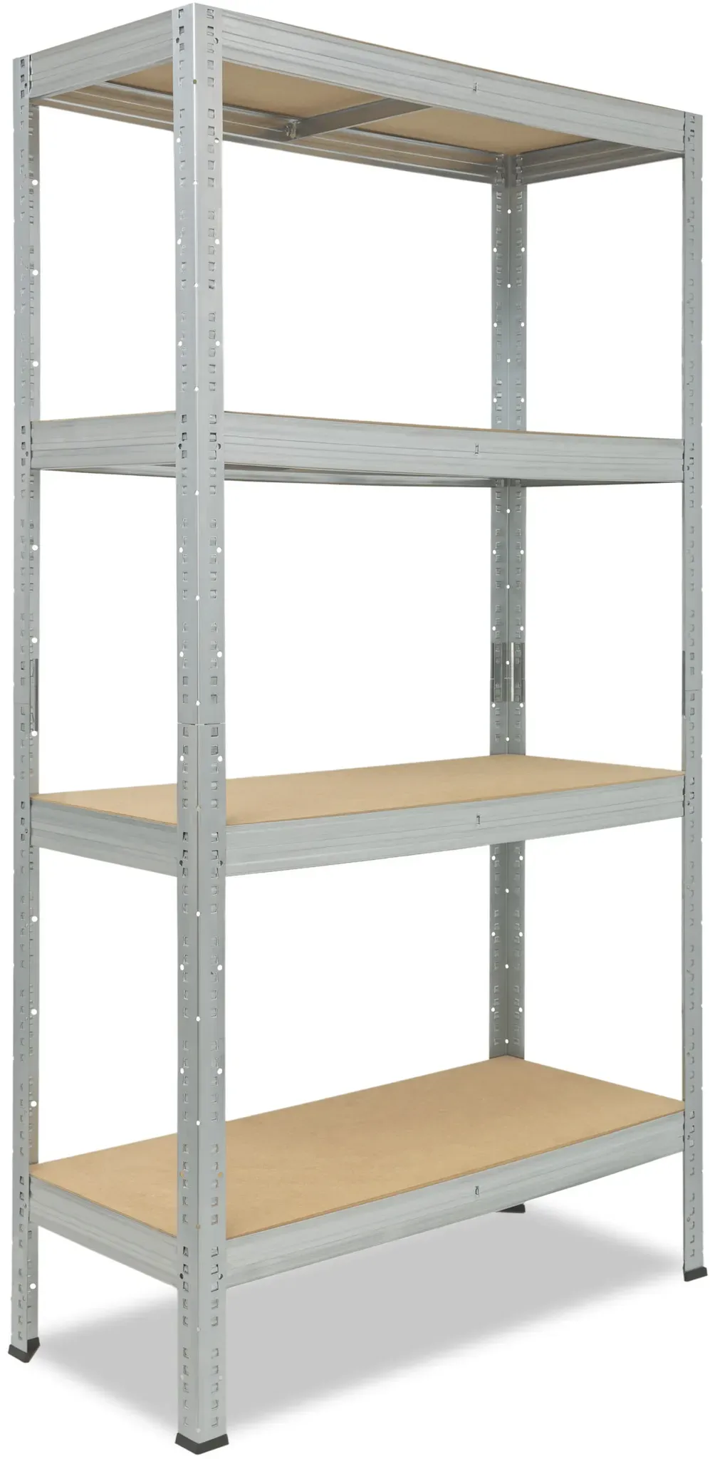 shelfplaza PRO 200x130x30 cm Schwerlastregal in verzinkt mit 4 Böden und 175 kg Traglast pro Boden