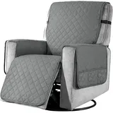 Sesselbezüge, Rutschfester Bezug Für 1-sitzer-sofas, Weicher Schutzbezug, Waschbar, Für Den Heimgebrauch Mit Kindern Und Haustieren, Klein (hellgrau)