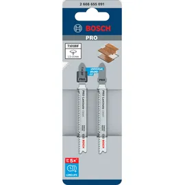 Bosch PRO Laminate clean T101BIF Stichsägeblatt 83 mm 2 Stück