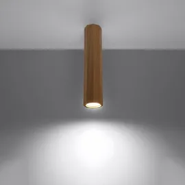 Sollux ZEKE 1xGU10 Holz 30x6x6cm