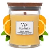 WoodWick Seaside Mimosa Duftkerze mit Holzdocht 275 g