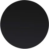 deluke Tischplatte rund Ø 70 cm Glas 8 mm dick Schwarz